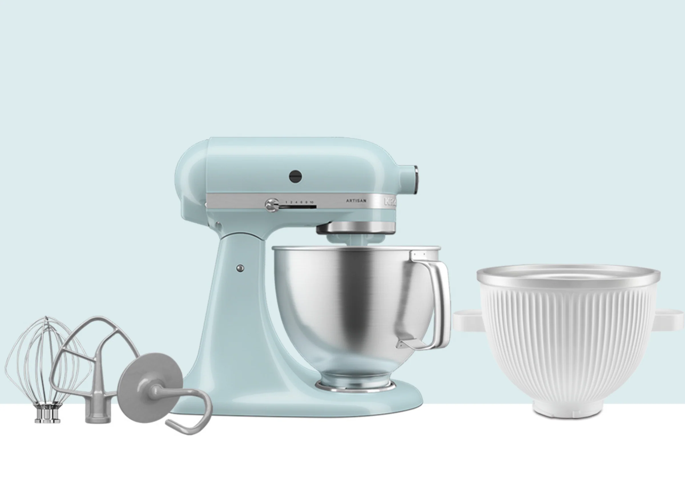 Artisan Tilt-Head Stand Mixer KSM192 + Ice Cream Bowl Bundle - Image 24