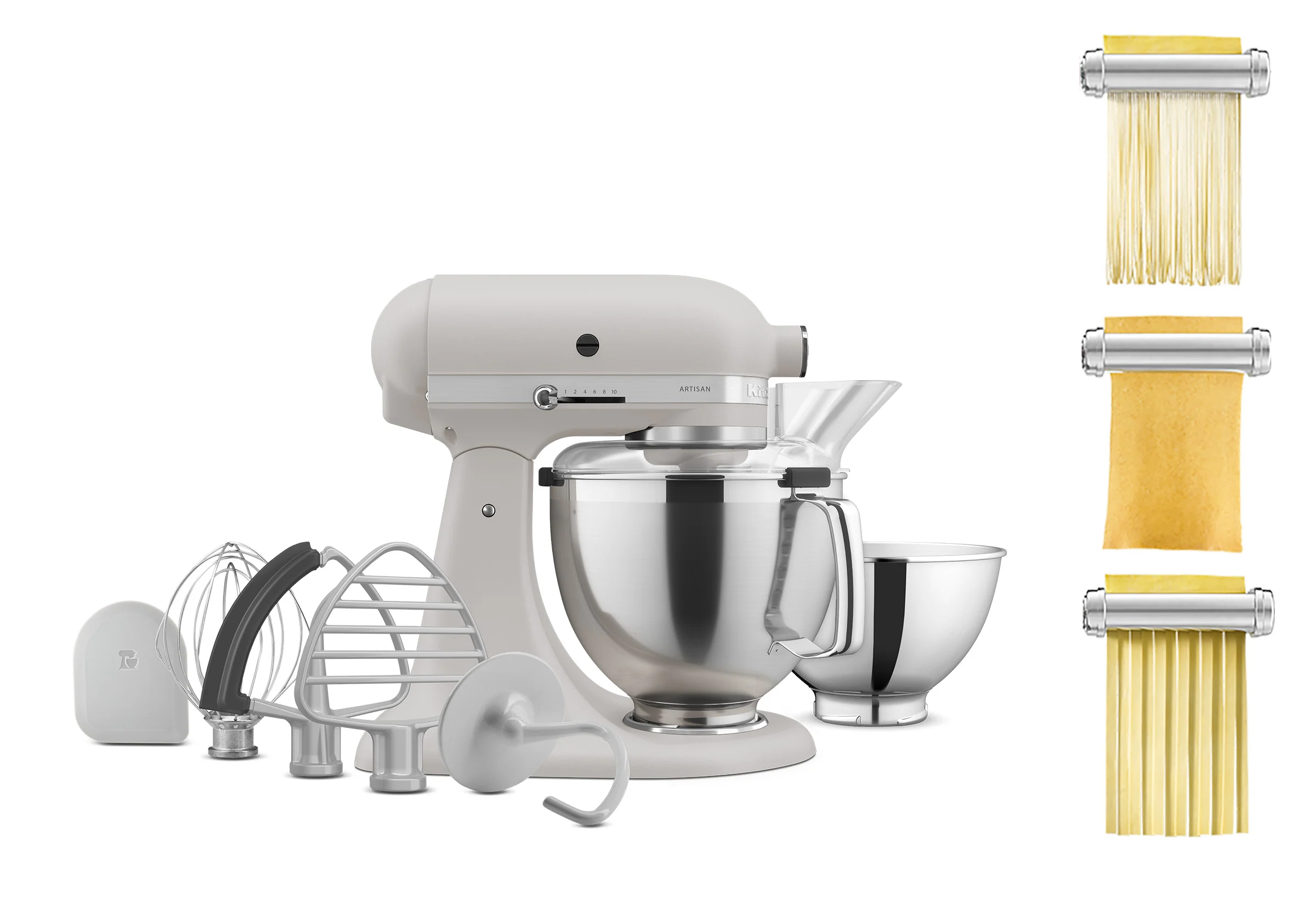Artisan Tilt-Head Stand Mixer KSM195 + 3 Piece Pasta Attachment Bundle - Image 19