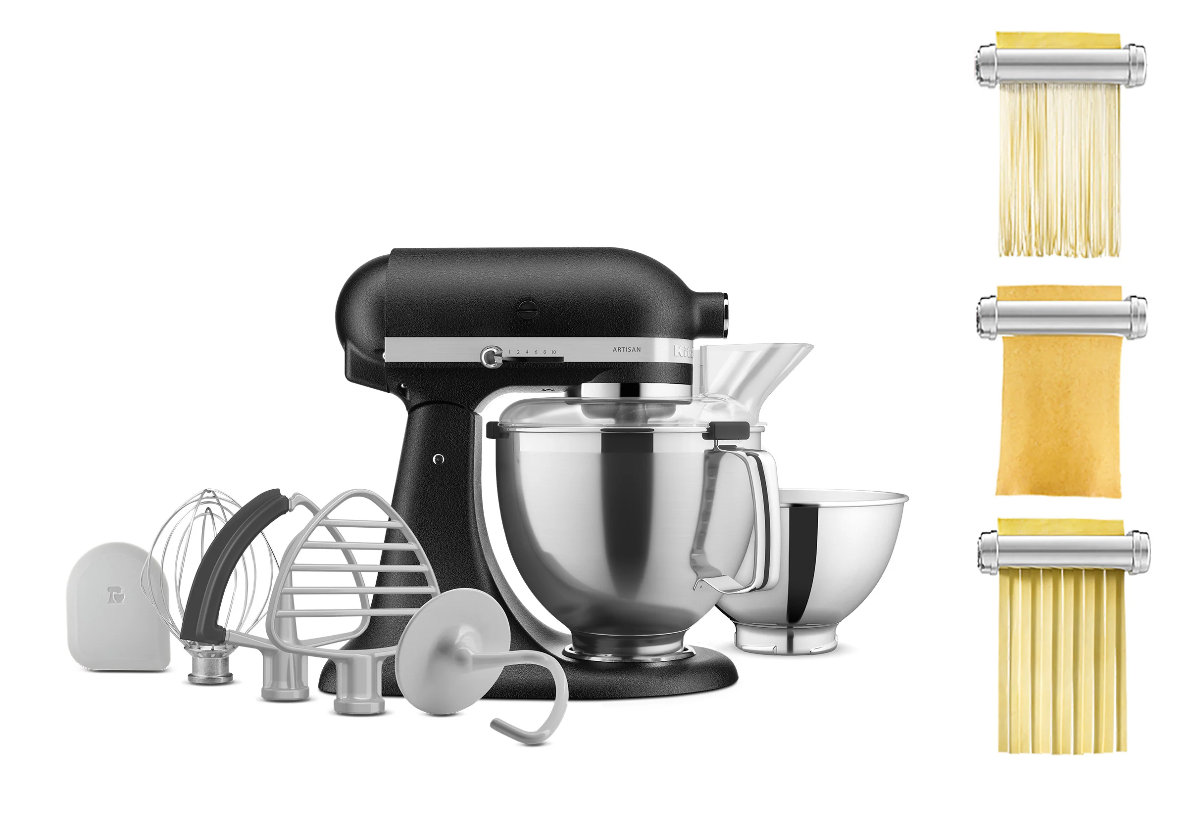 Artisan Tilt-Head Stand Mixer KSM195 + 3 Piece Pasta Attachment Bundle - Image 51