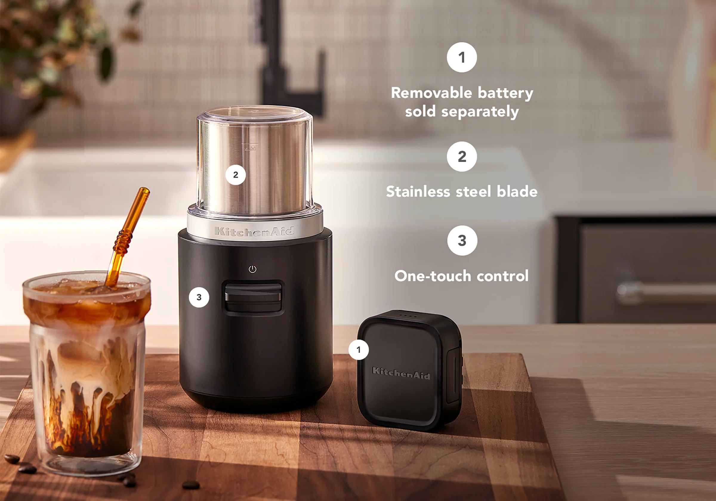 KitchenAid Go Cordless Coffee Grinder Without Battery - Image 7