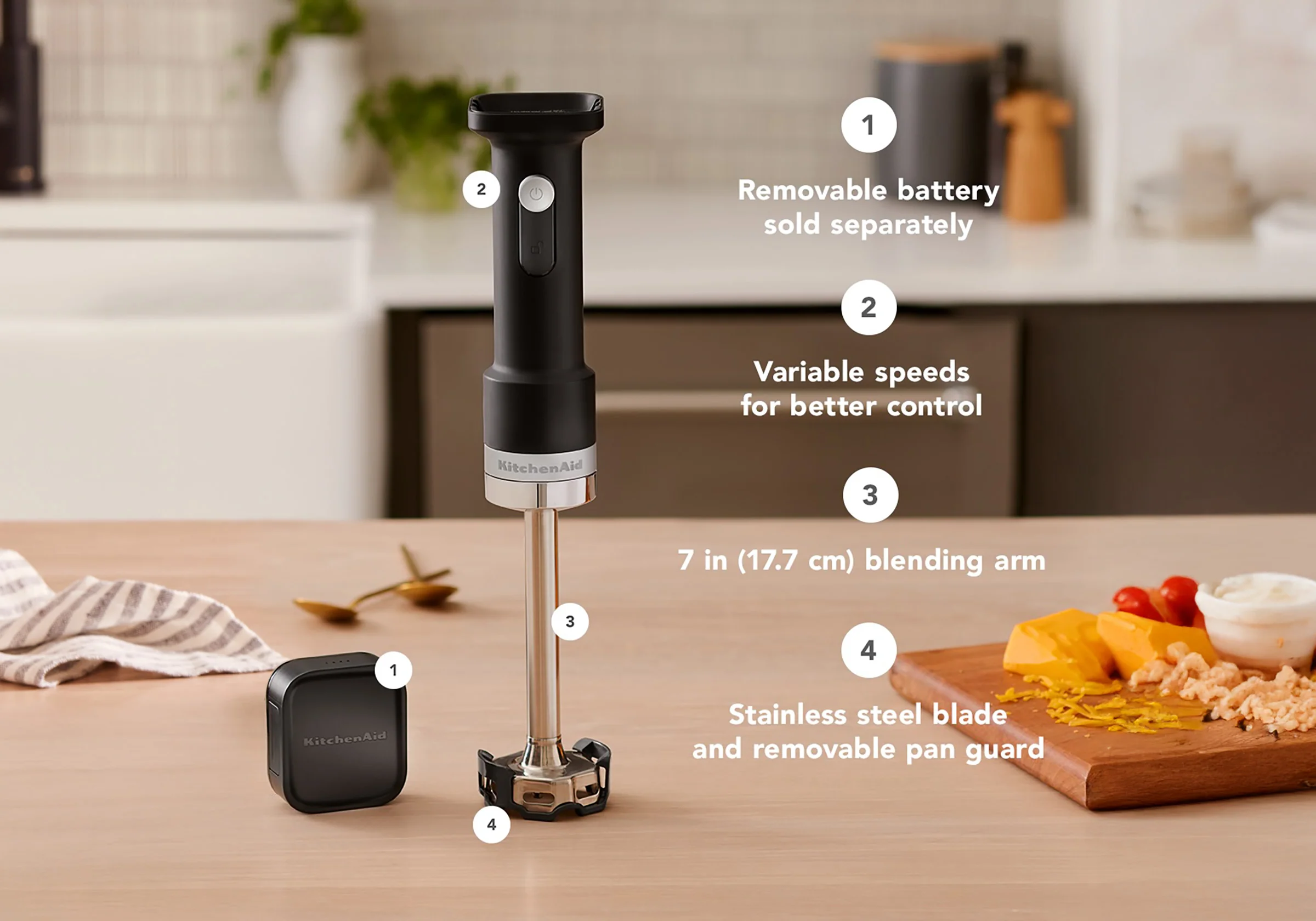 KitchenAid Go Cordless Hand Blender Without Battery - Image 3