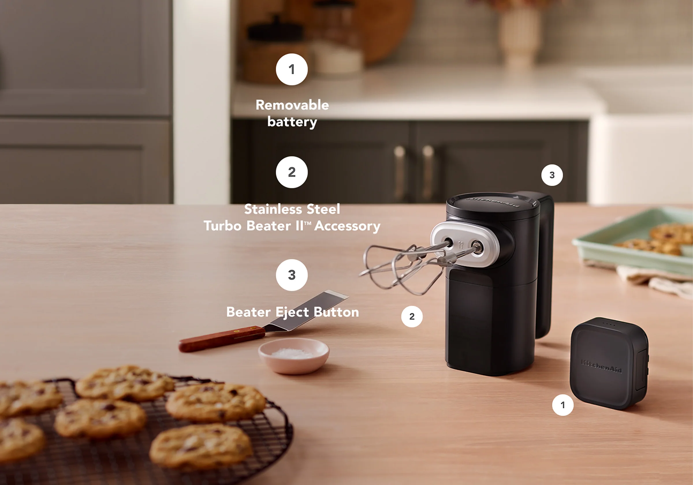 KitchenAid Go Cordless Hand Mixer Without Battery - Image 7