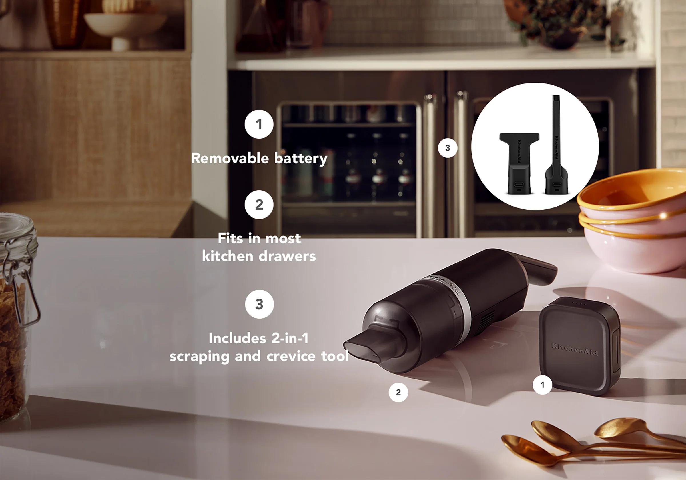 KitchenAid Go Cordless Kitchen Vacuum With Battery - Image 6
